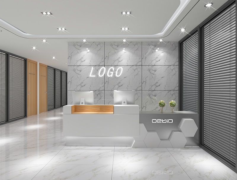 辦公室設(shè)計裝修-前臺設(shè)計-文豐裝飾