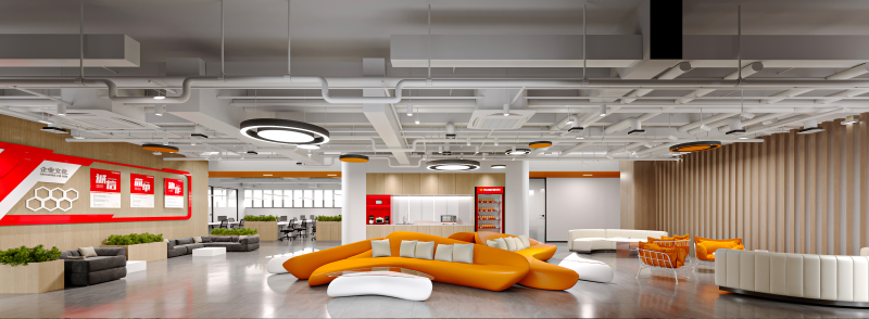 辦公空間設(shè)計效果圖-文豐裝飾