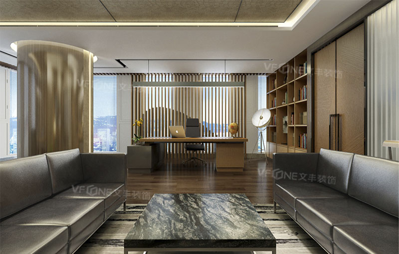 辦公室中式裝修效果圖