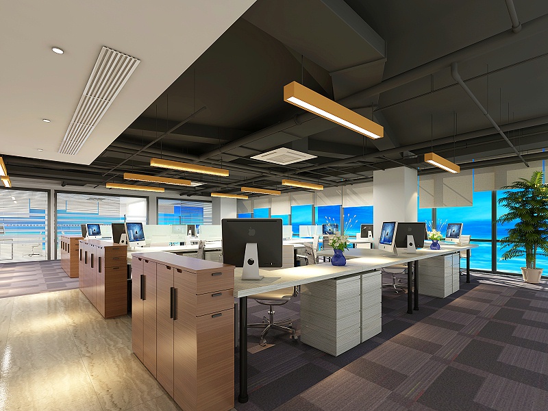 無吊頂辦公室設計