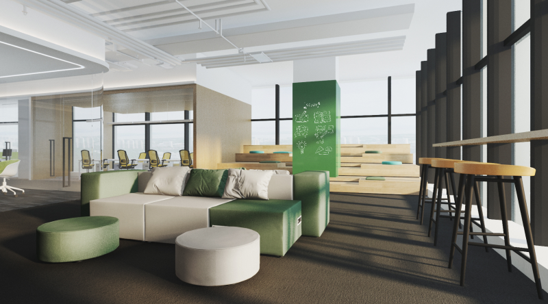 設(shè)計(jì)裝修辦公室效果圖