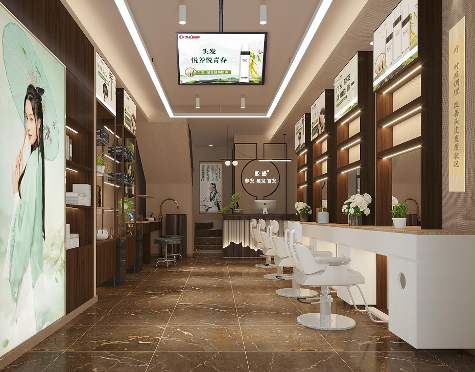 深圳理發(fā)店裝修設計公司-文豐裝飾