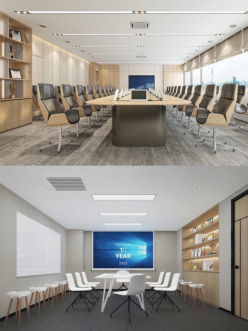 會議室裝修-設(shè)計效果圖