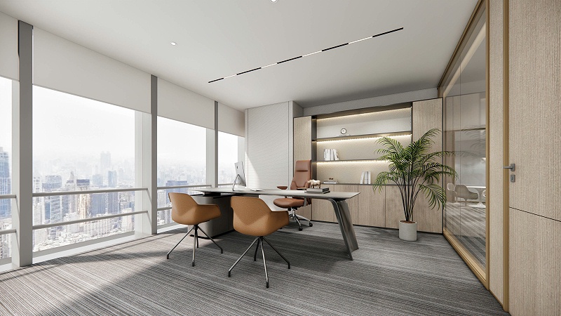 辦公室玻璃隔斷-文豐裝飾