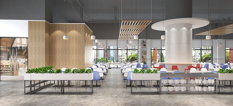 食堂廚房裝修設(shè)計-文豐裝飾