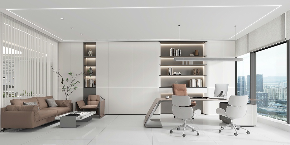 經(jīng)理室設(shè)計(jì)效果圖-深圳文豐裝飾