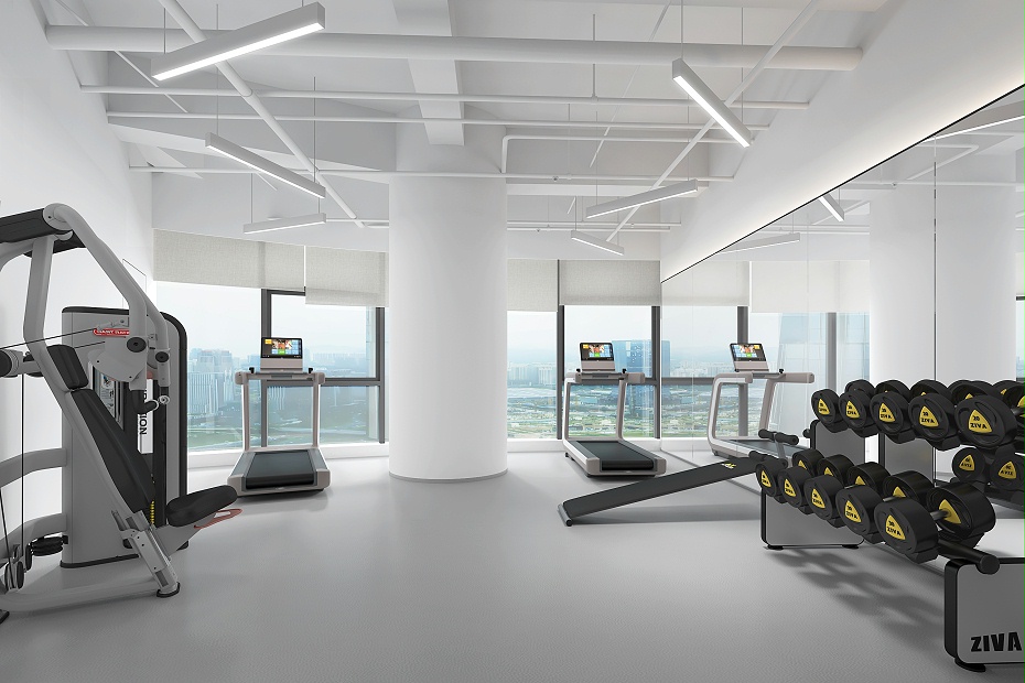健身房設(shè)計(jì)效果圖-深圳文豐裝飾