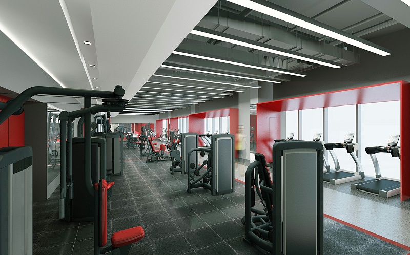 健身房設(shè)計效果圖