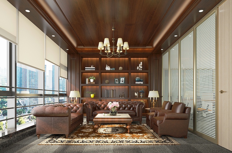 新中式辦公室設(shè)計(jì)