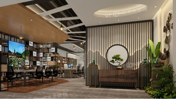 中式寫(xiě)字樓裝飾設(shè)計(jì)