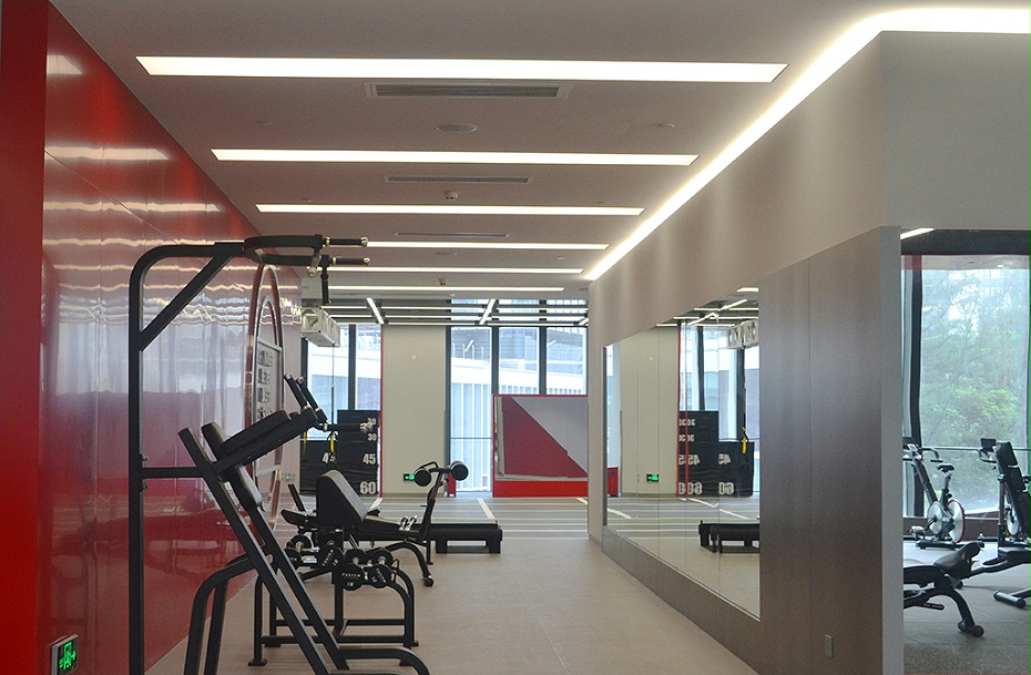 健身房裝修實(shí)景圖