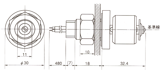 液位傳感器（水位傳感器）ESL-132、ESL-133尺寸規(guī)格
