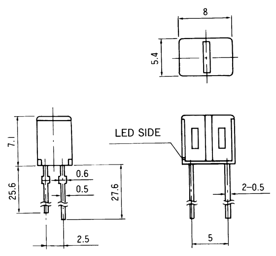 光電傳感器（光學(xué)傳感器）OM-2514尺寸規(guī)格